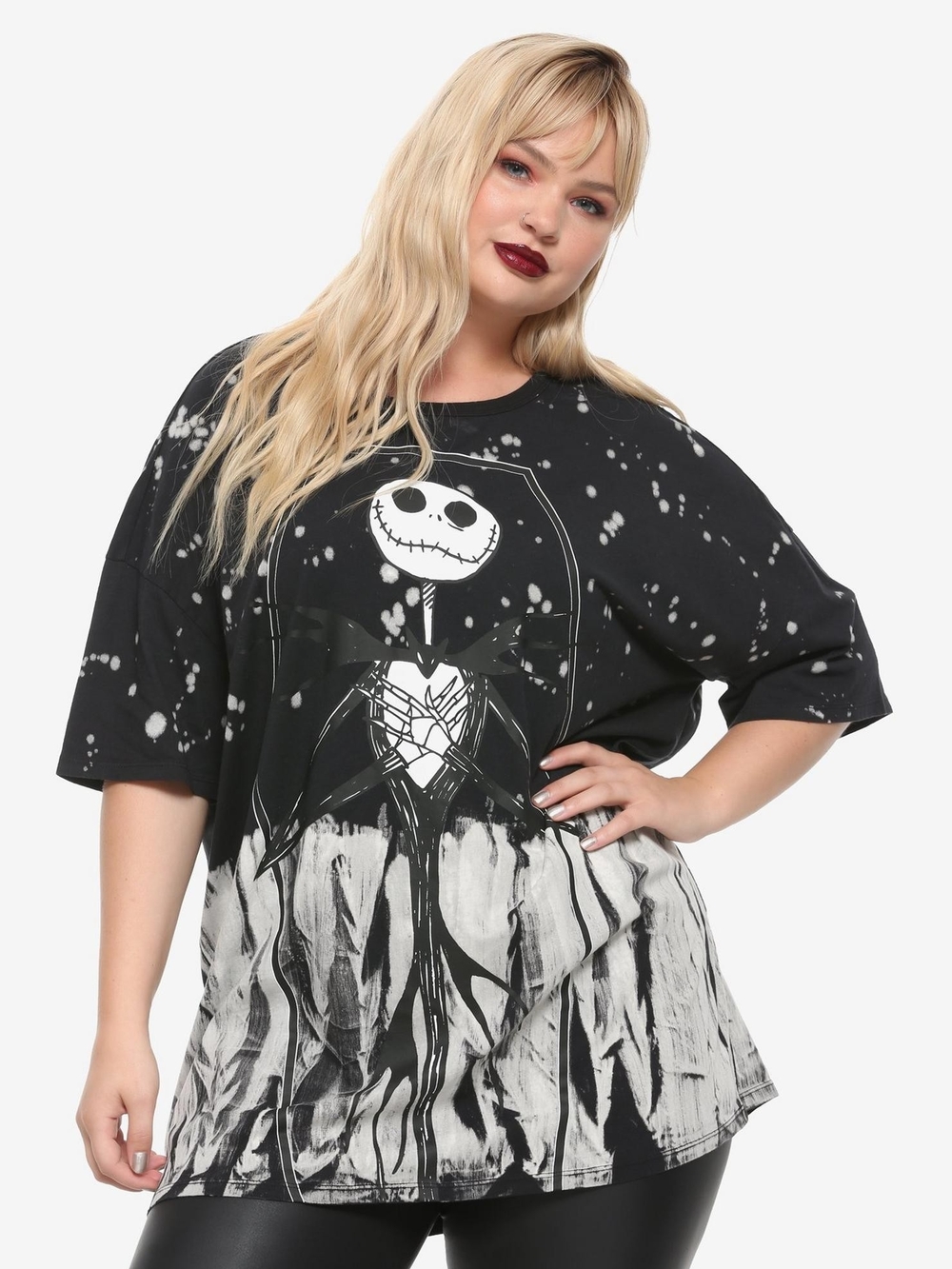Nightmare Before Christmas Jack Oversized Graphic Tee XL